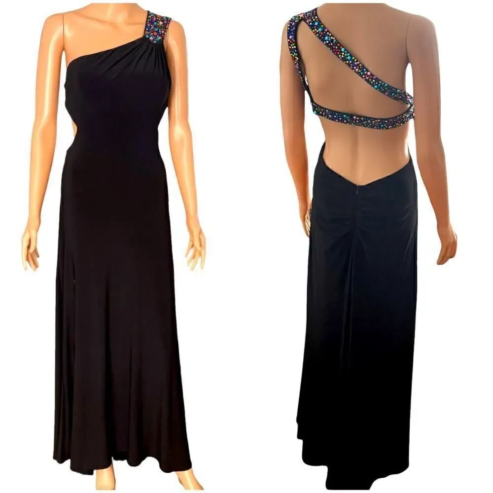 Blondie Nites by Stacy Sklar One Shoulder Gown Sz 5
